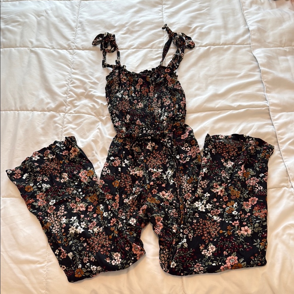 Abercrombie floral jumpsuit